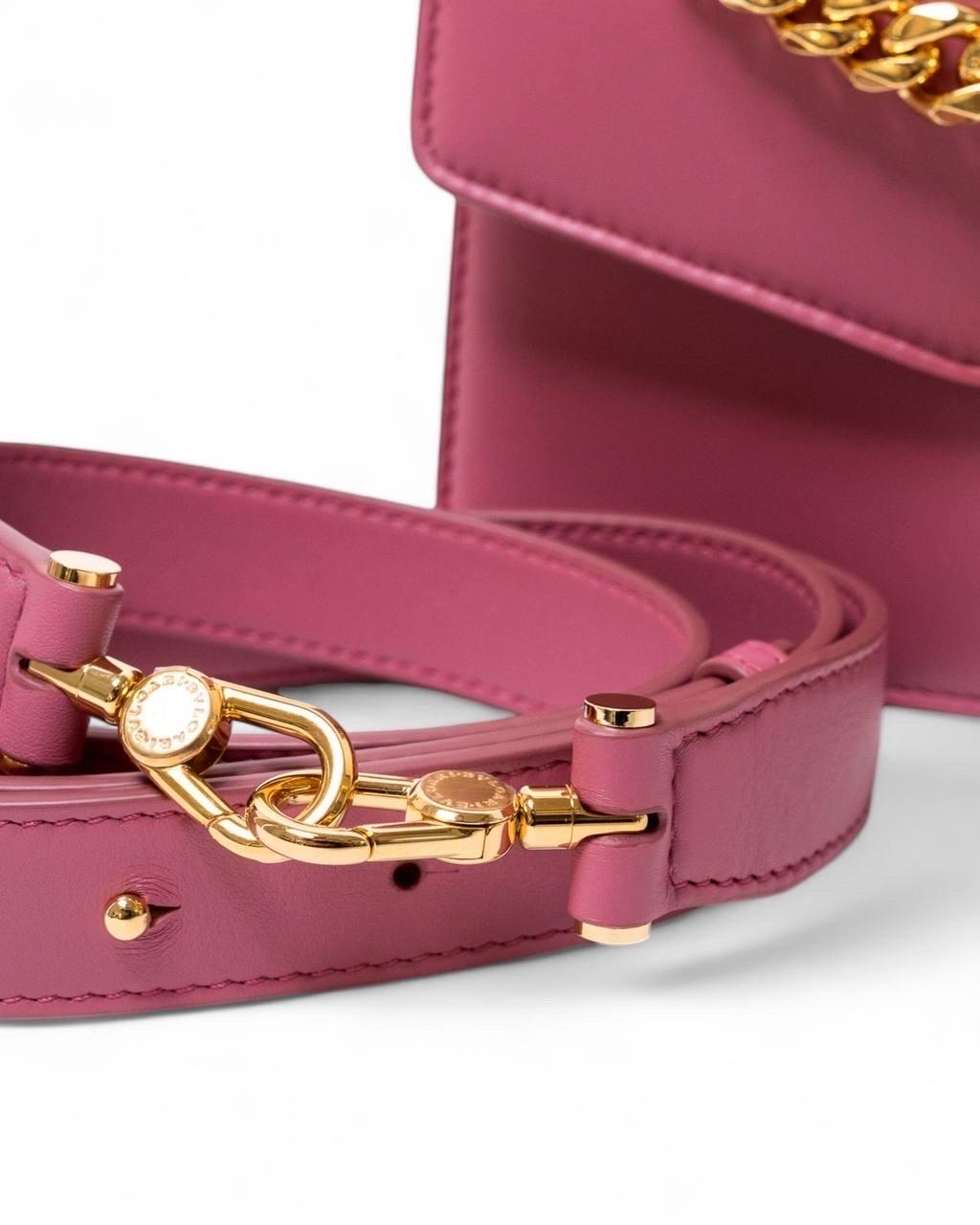 Borsa a Tracolla Bvlgari Pochette Forever Snake Chain Rosa 7