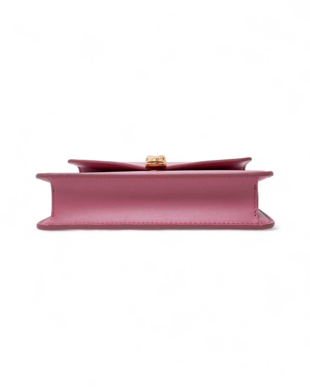 Borsa a Tracolla Bvlgari Pochette Forever Snake Chain Rosa 10