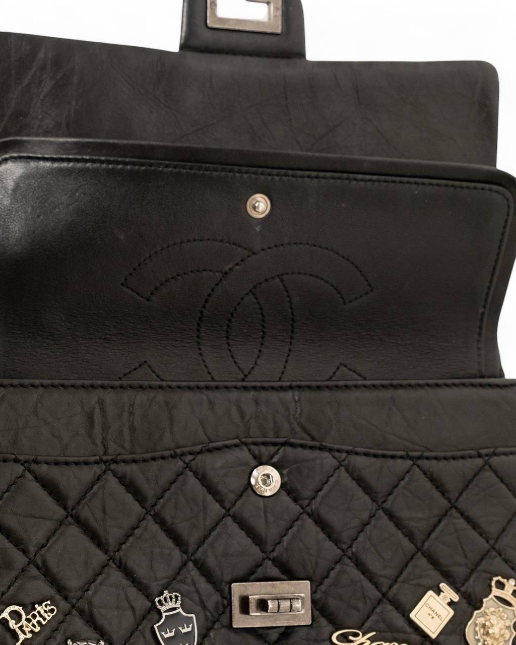 Borsa A Tracolla Chanel 2.55 Reissue Lucky Charm Paris Nera 10
