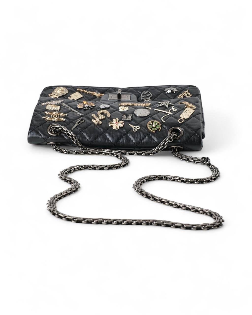 Borsa A Tracolla Chanel 2.55 Reissue Lucky Charm Paris Nera 2
