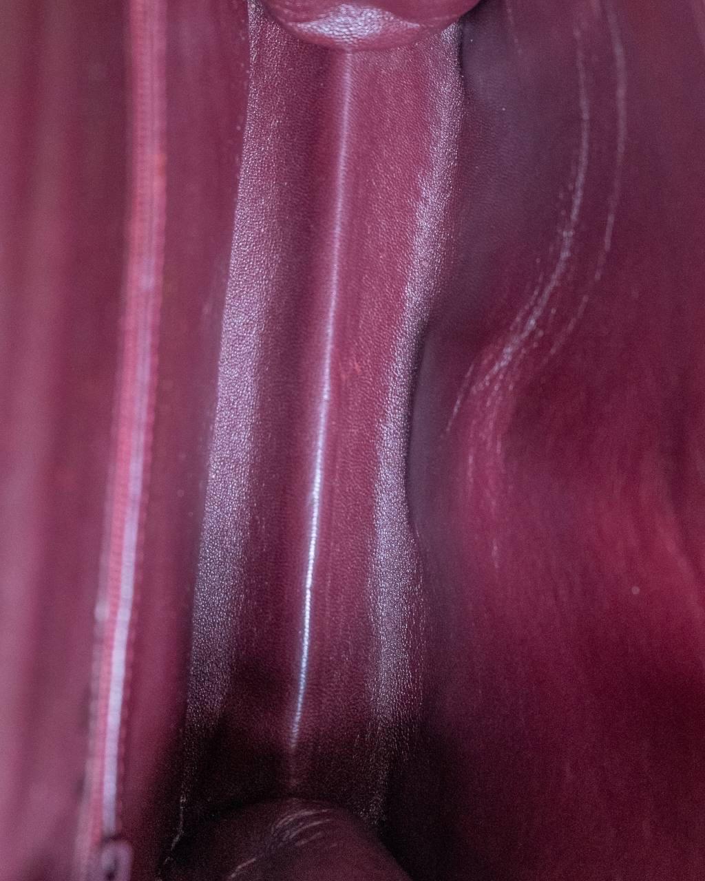 Borsa a Tracolla Chanel  Bordeaux Vintage 8
