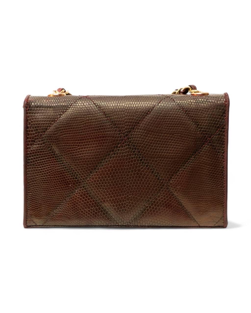 Brown Borsa a Tracolla Chanel  Bordeaux Vintage