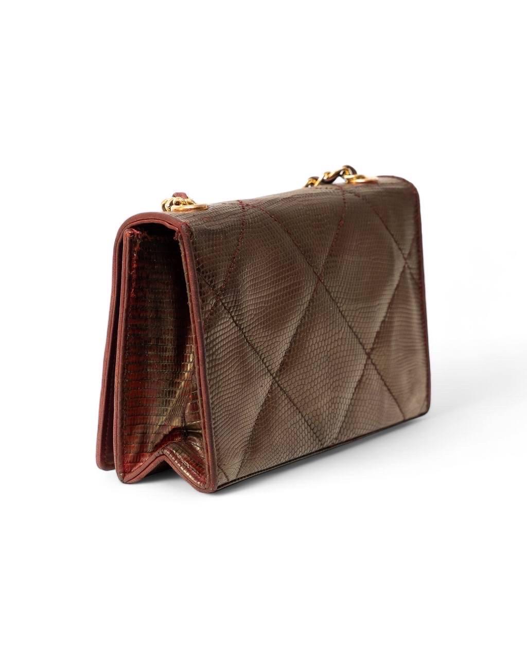 Borsa a Tracolla Chanel  Bordeaux Vintage 2