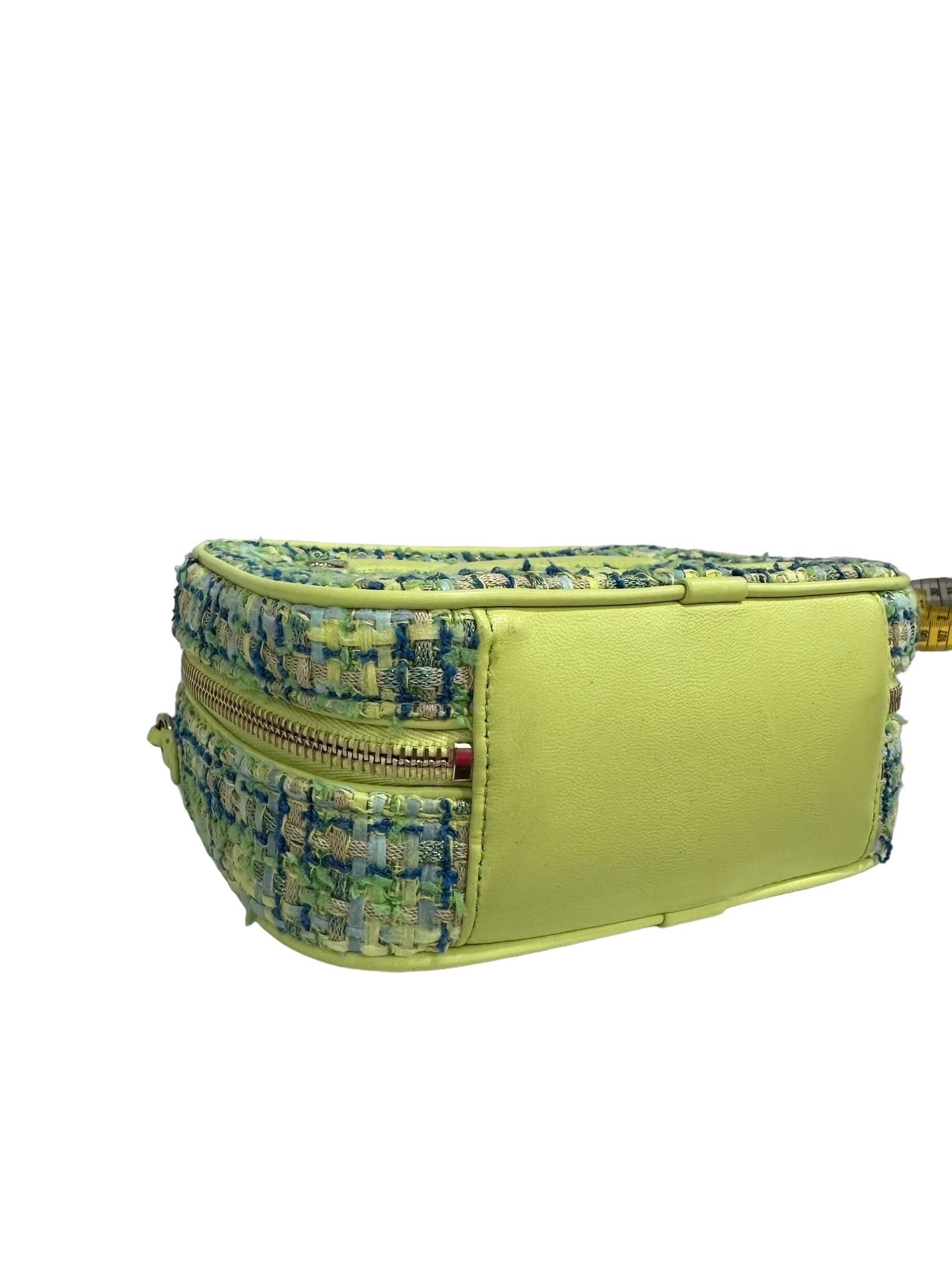 Borsa A Tracolla Chanel Camera Bag Tweed Lime 2019 For Sale 9