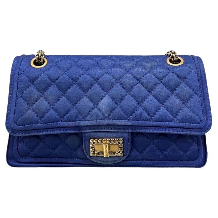 Borsa A Tracolla Chanel Reissue Blue Jersey 2009/2010 For Sale