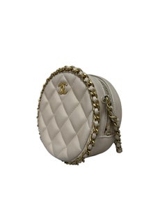 Borsa A Tracolla Chanel Round Bag Beige 2020