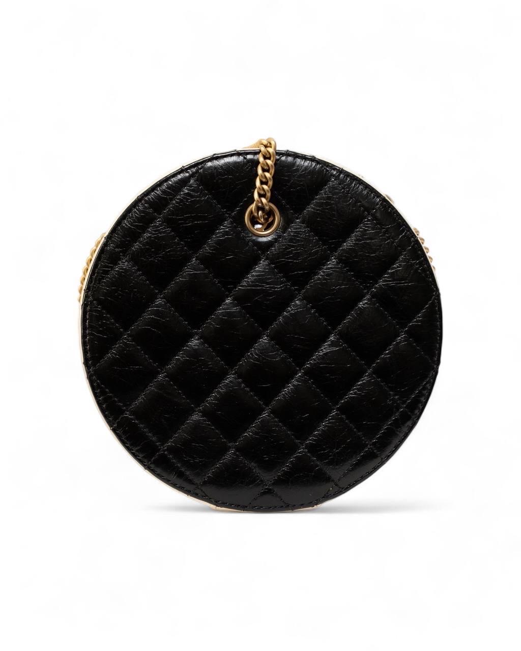 Borsa a Tracolla Chanel Round Bag Bicolor For Sale 1