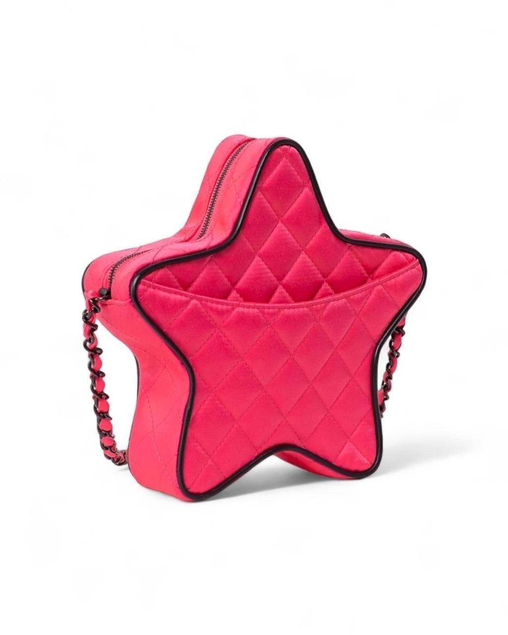 Borsa a Tracolla Chanel Star Bag Bicolor Fucsia L.E For Sale 5