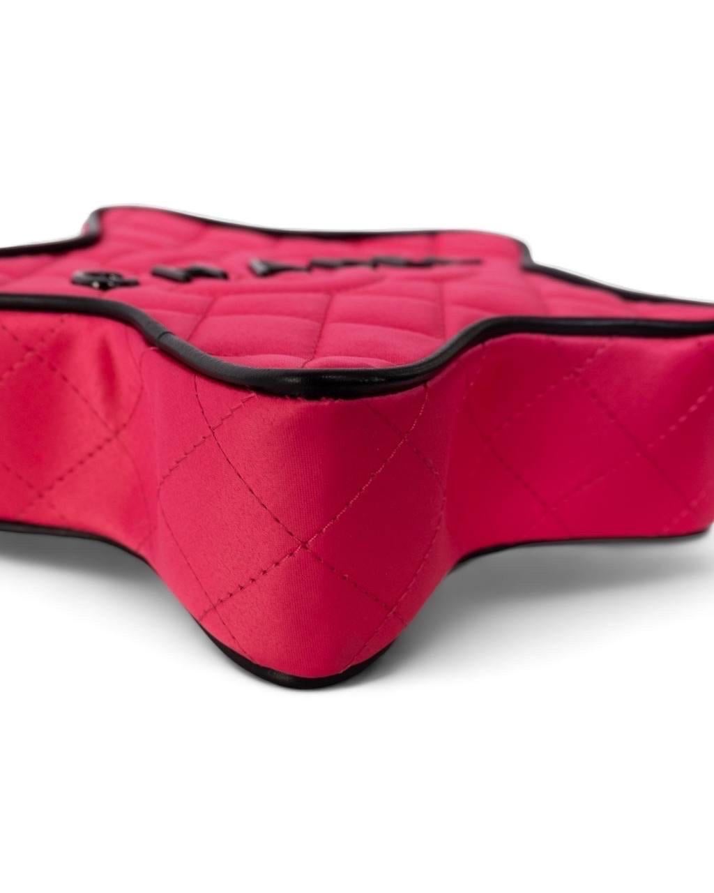 Borsa a Tracolla Chanel Star Bag Bicolor Fucsia L.E For Sale 9