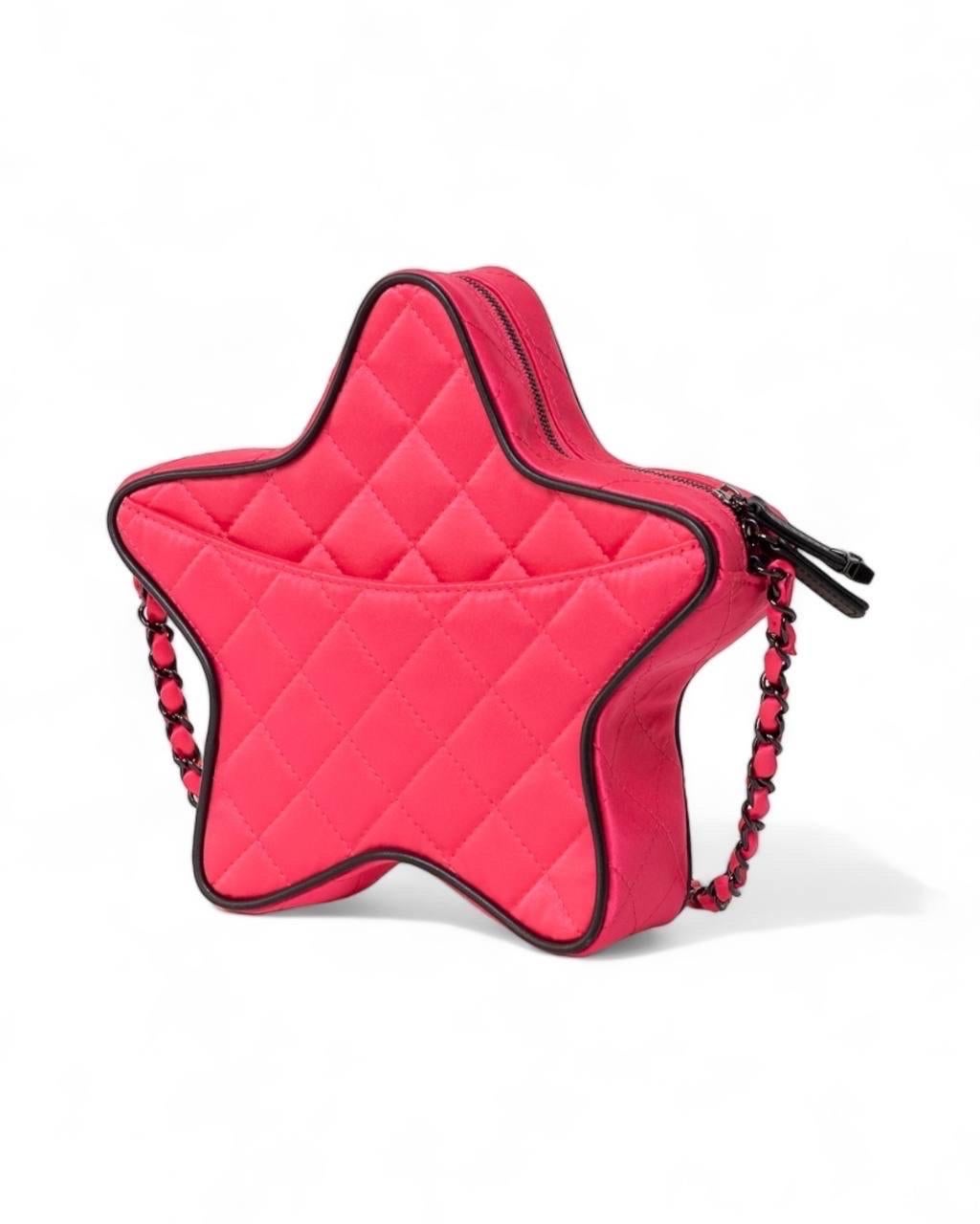 Borsa a Tracolla Chanel Star Bag Bicolor Fucsia L.E For Sale 4
