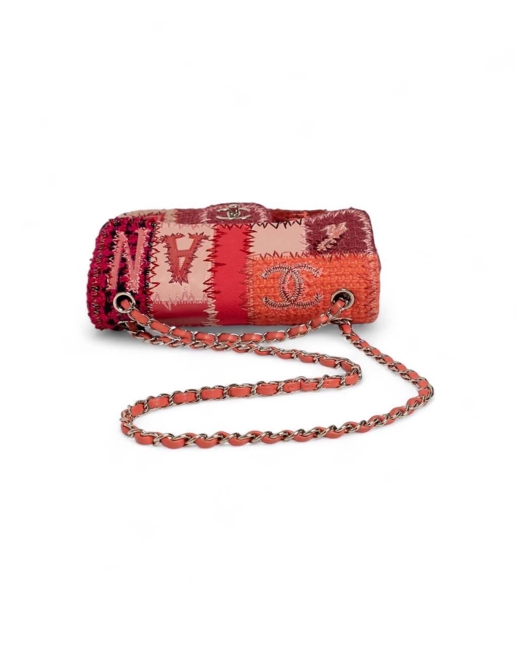 Borsa a Tracolla Chanel Timeless 2.55 Patchwork Fucsia For Sale 6
