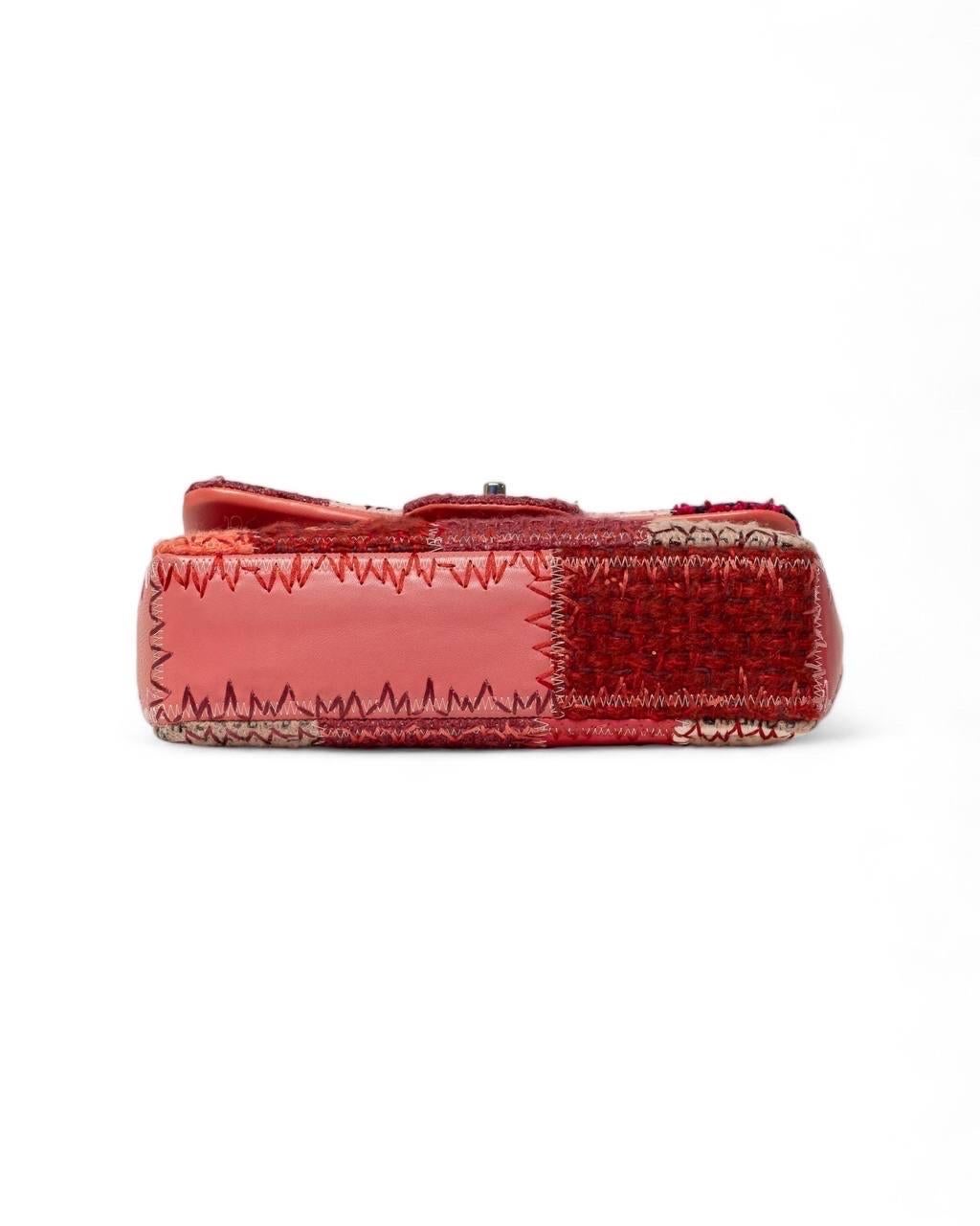 Borsa a Tracolla Chanel Timeless 2.55 Patchwork Fucsia For Sale 9