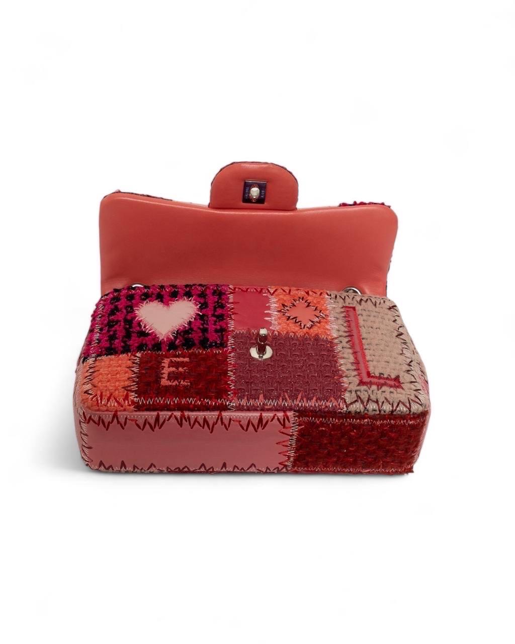 Borsa a Tracolla Chanel Timeless 2.55 Patchwork Fucsia For Sale 10