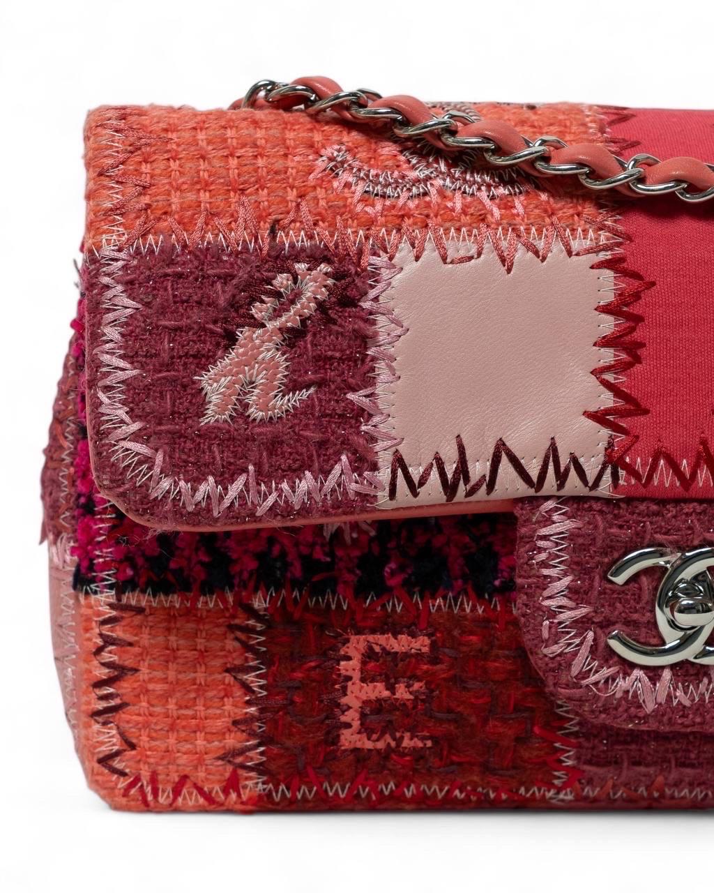 Brown Borsa a Tracolla Chanel Timeless 2.55 Patchwork Fucsia For Sale