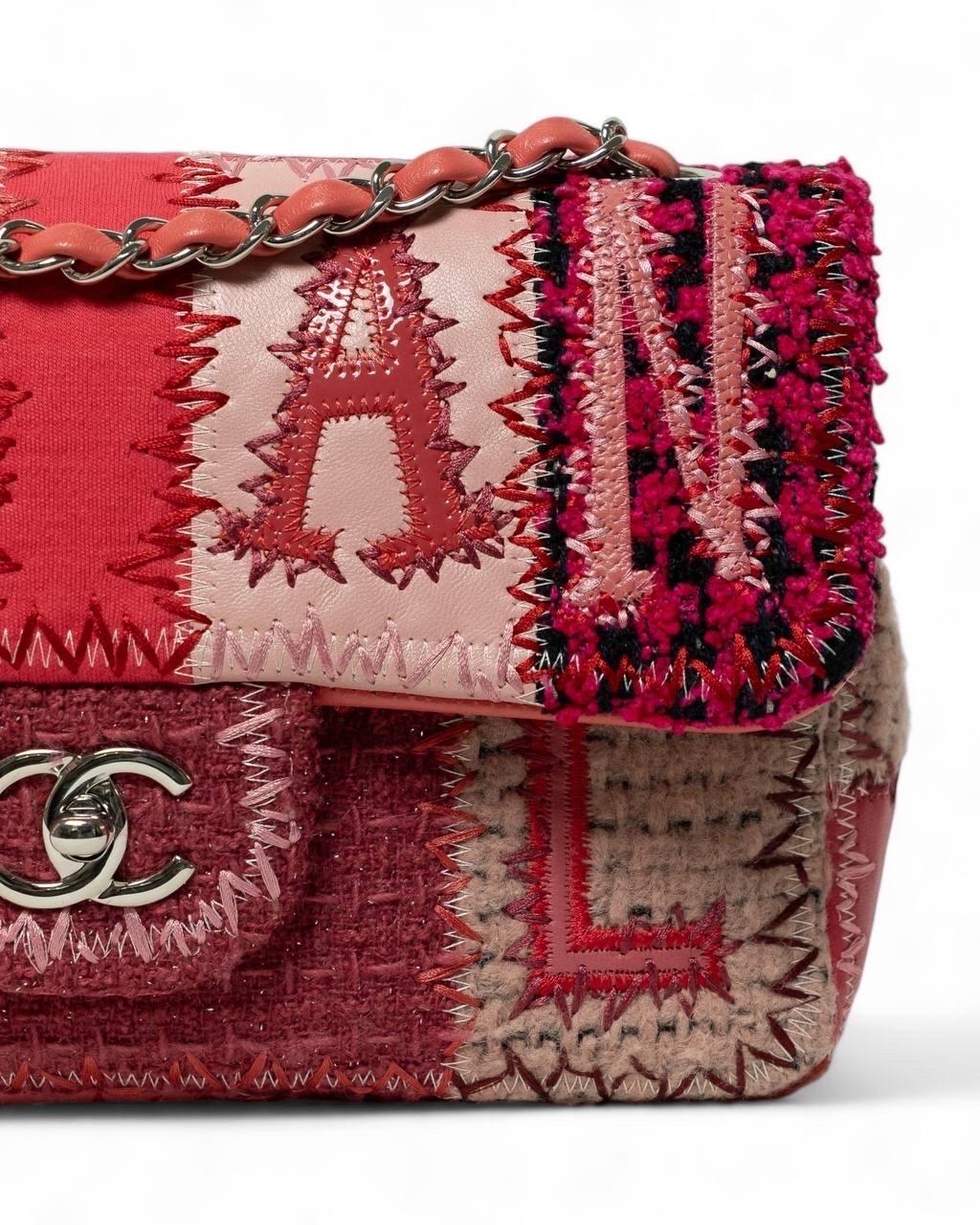 Borsa a Tracolla Chanel Timeless 2.55 Patchwork Fucsia In Good Condition For Sale In Torre Del Greco, IT