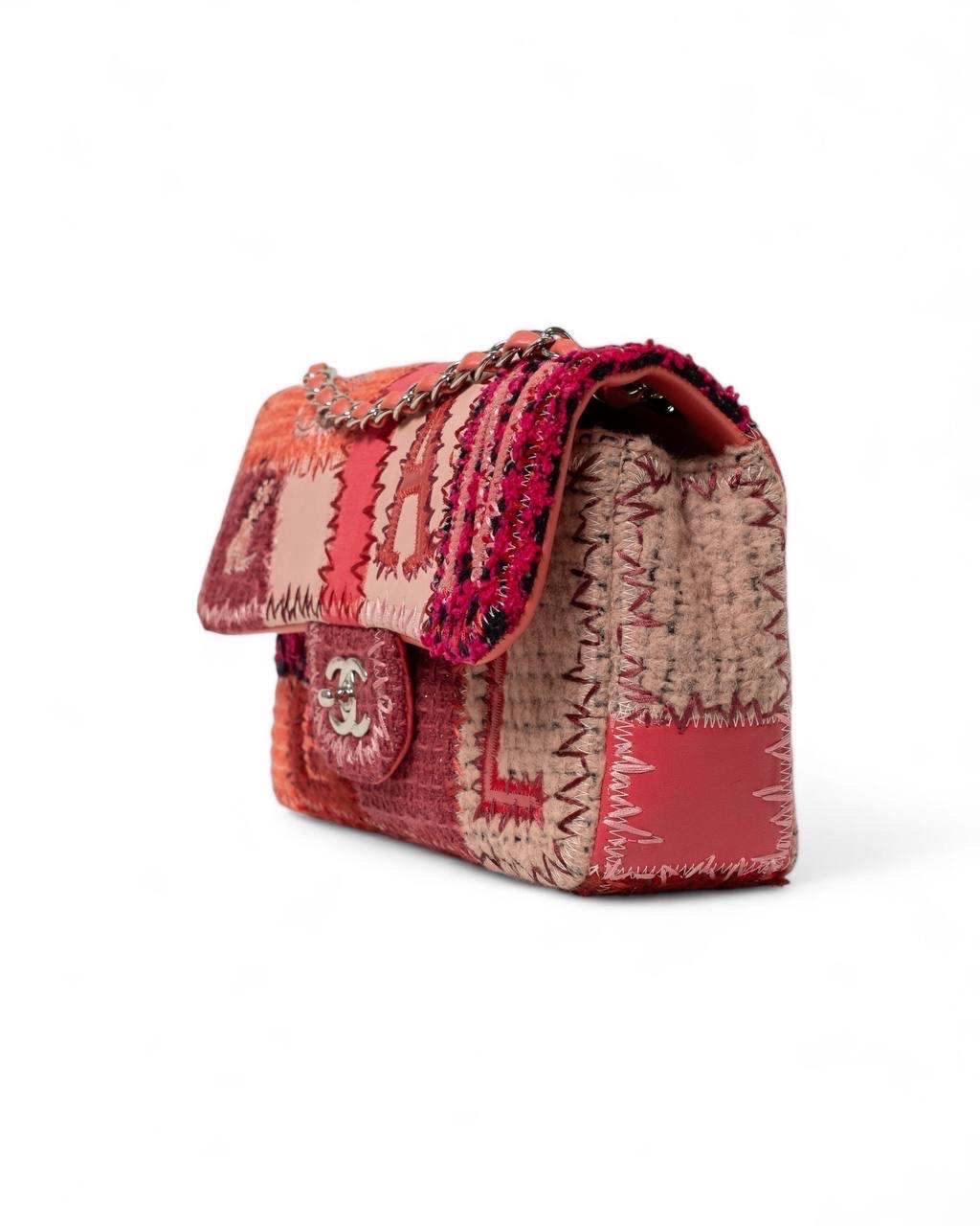 Women's Borsa a Tracolla Chanel Timeless 2.55 Patchwork Fucsia For Sale