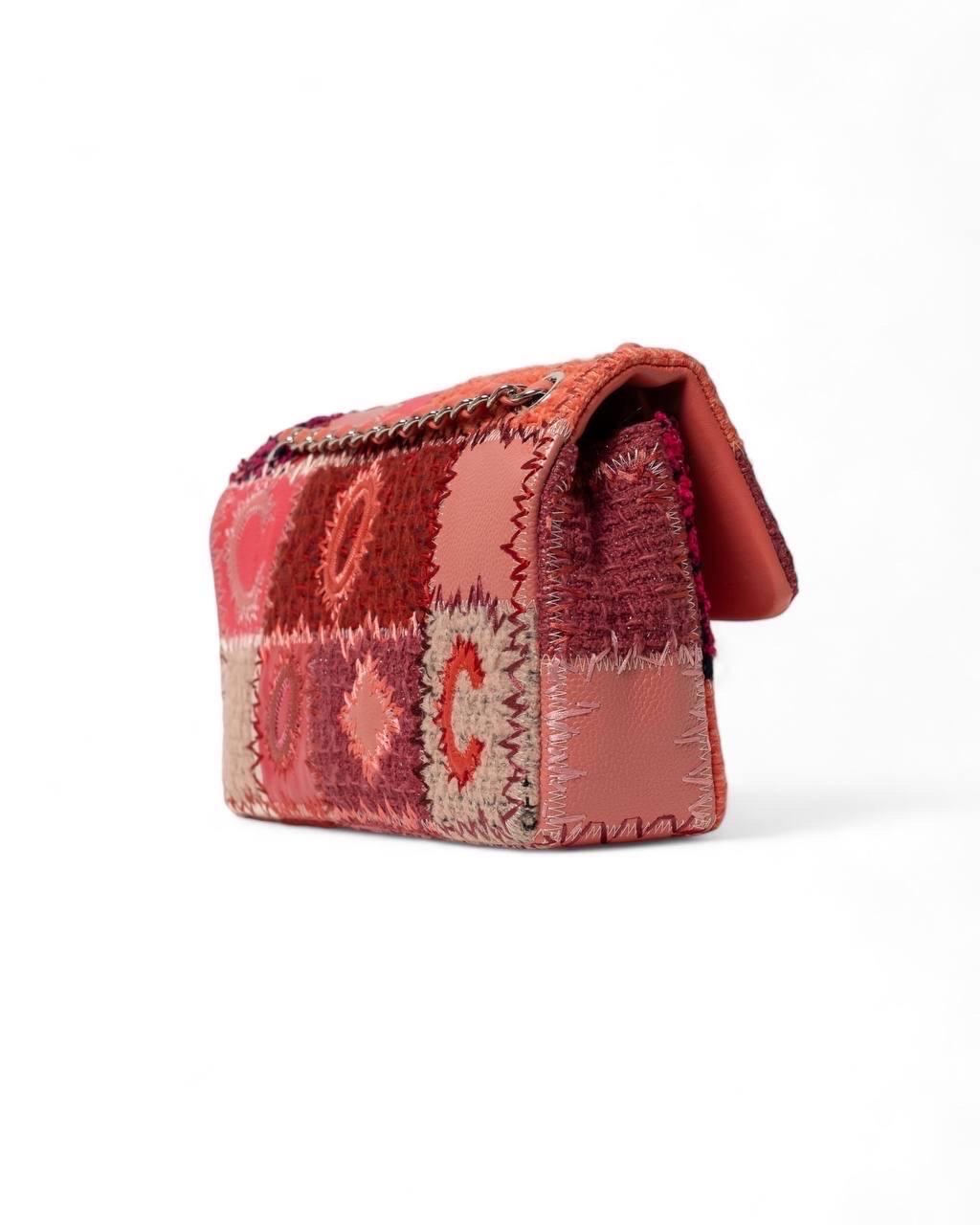 Borsa a Tracolla Chanel Timeless 2.55 Patchwork Fucsia For Sale 4