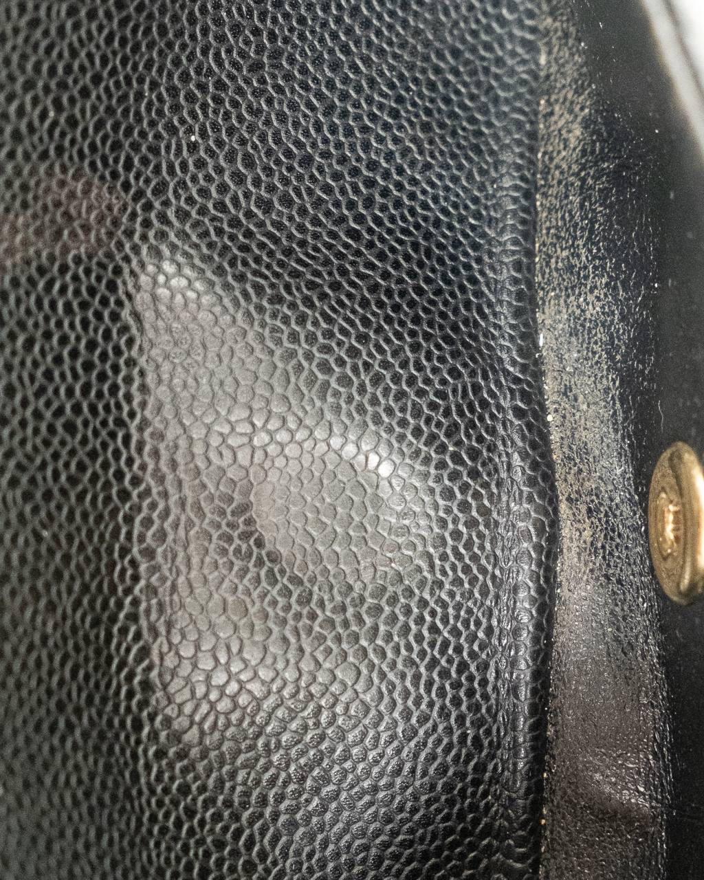 Borsa a Tracolla Chanel Timeless Double rabat 2.55 Caviar Nera 7