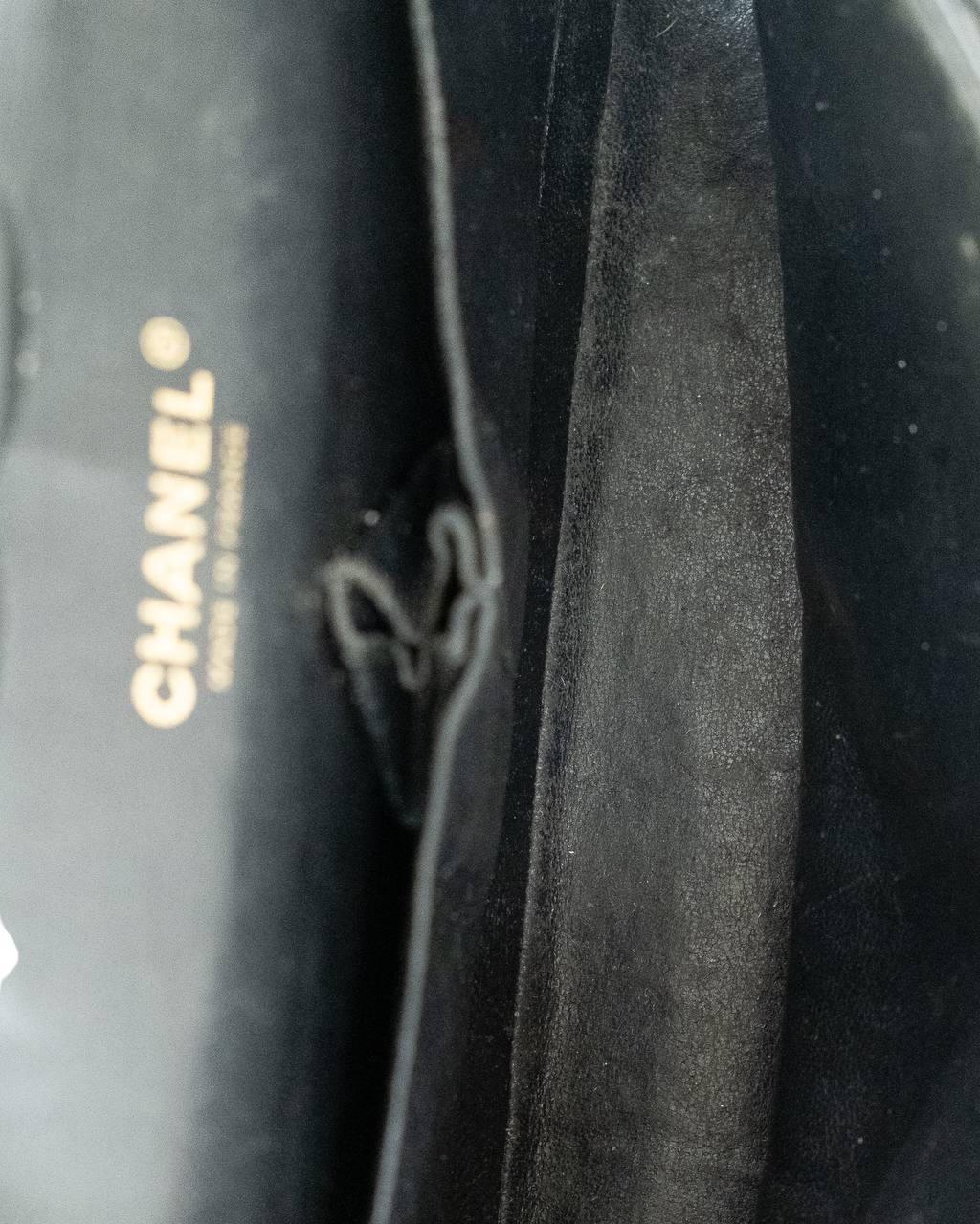 Borsa a Tracolla Chanel Timeless Double rabat 2.55 Caviar Nera 11