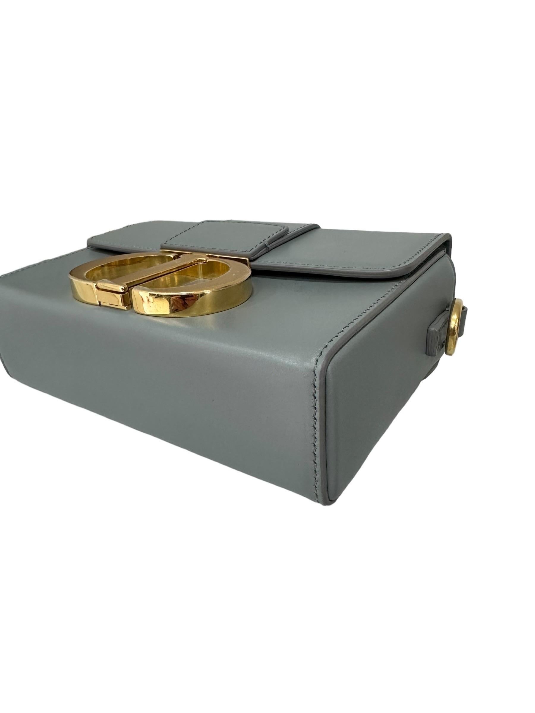 Borsa A Tracolla Dior 30 Montaigne Box Grigia For Sale 7