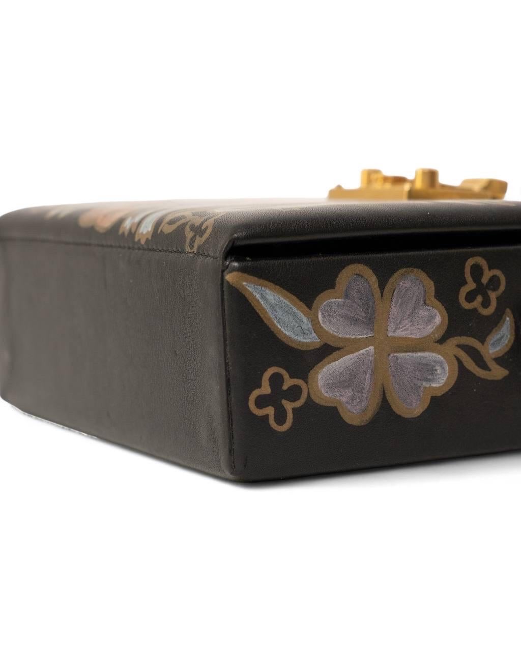 Borsa a Tracolla Dior LockBox Zodiaco A.E L. Nera in vendita 10