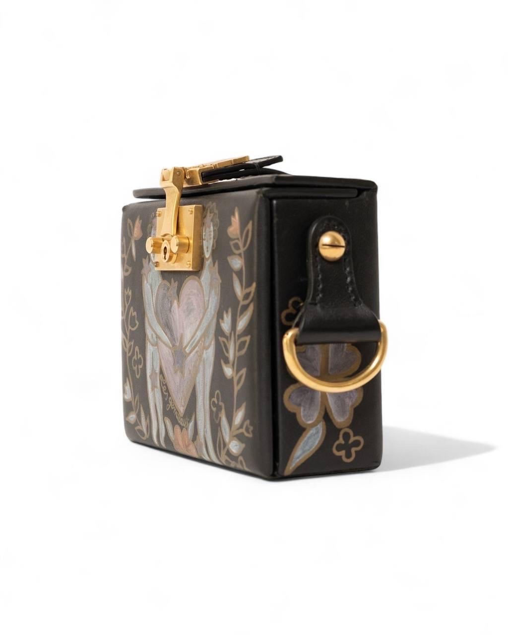 Borsa a Tracolla Dior LockBox Zodiaco A.E L. Nera in vendita 3