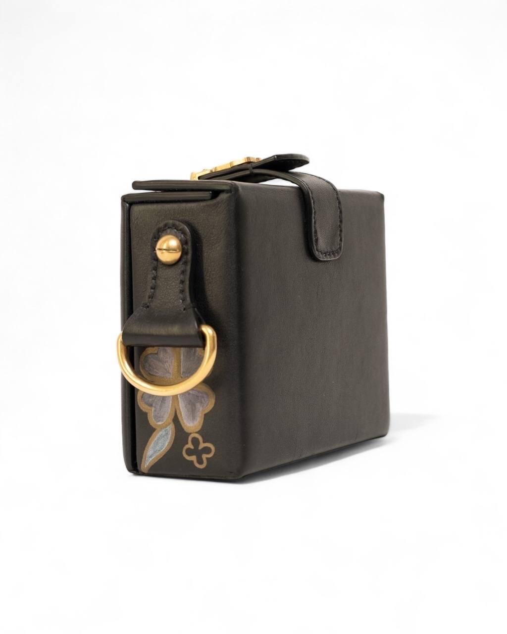 Borsa a Tracolla Dior LockBox Zodiaco A.E L. Nera in vendita 4