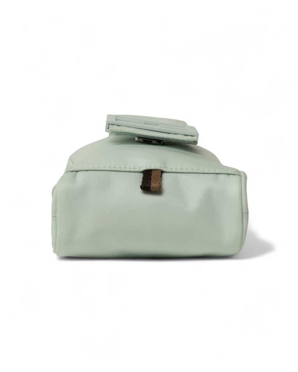 Borsa a Tracolla Fendi Portacellulare Nylon FF Azzurro For Sale 7