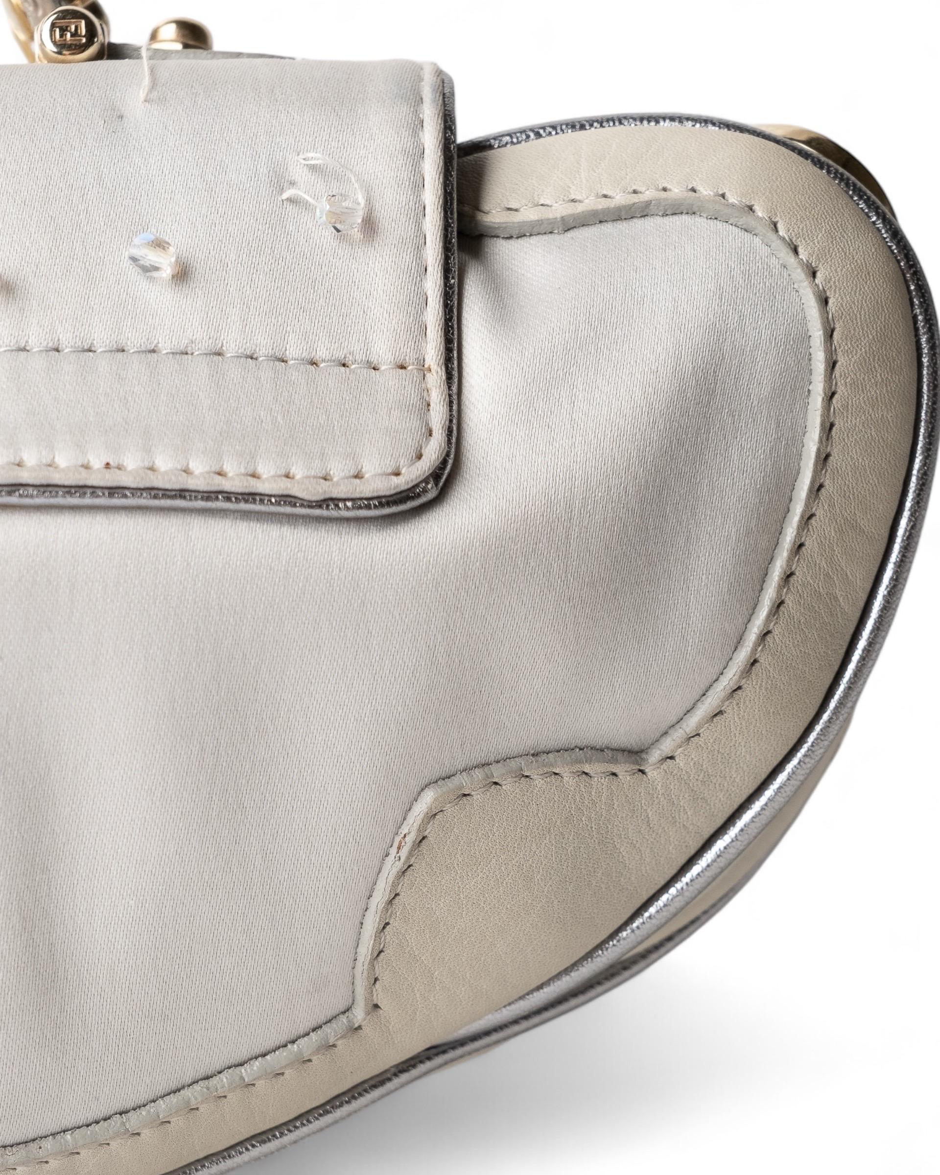 Borsa A Tracolla Fendi Vanity Mirror Silver For Sale 8
