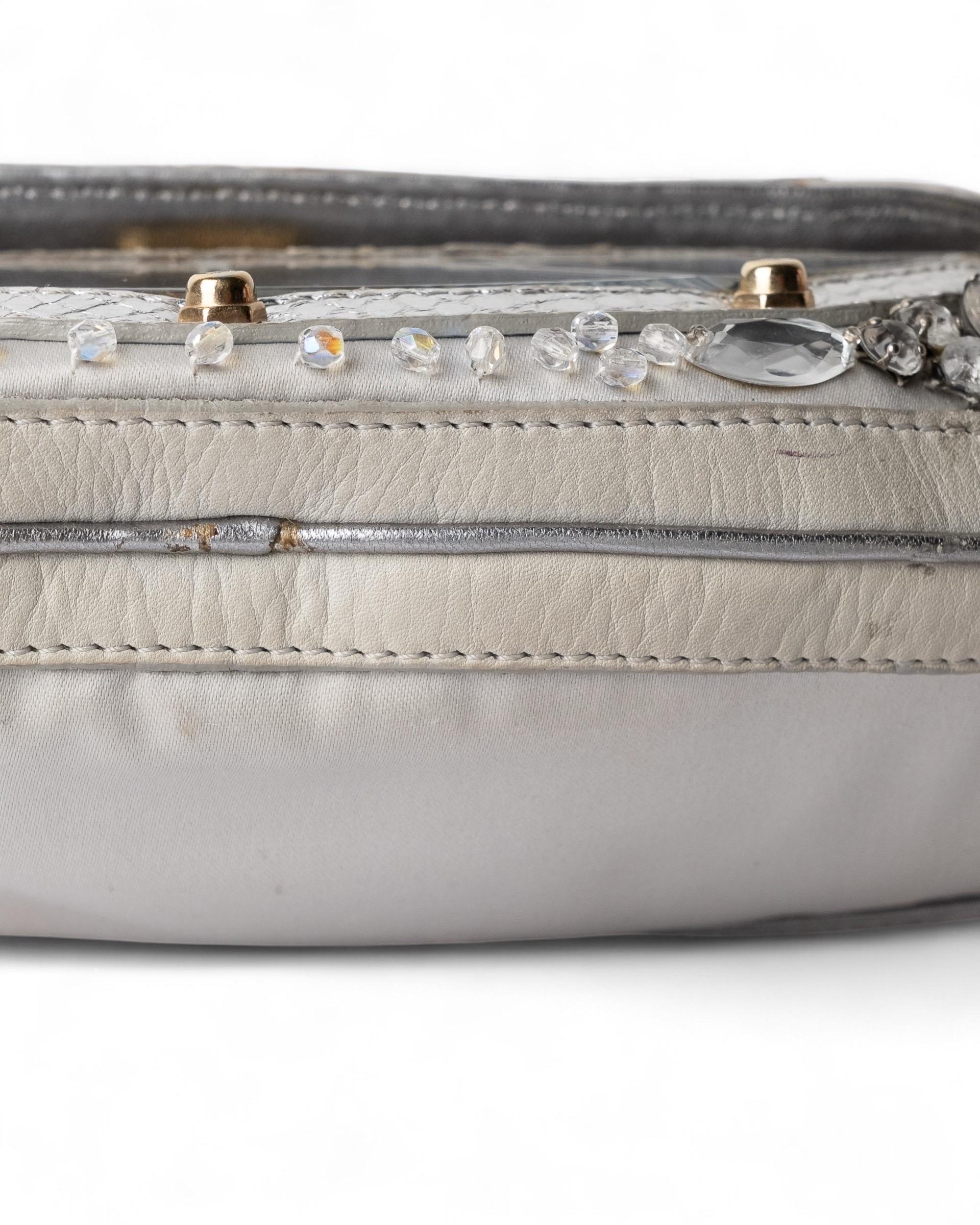 Borsa A Tracolla Fendi Vanity Mirror Silver For Sale 12