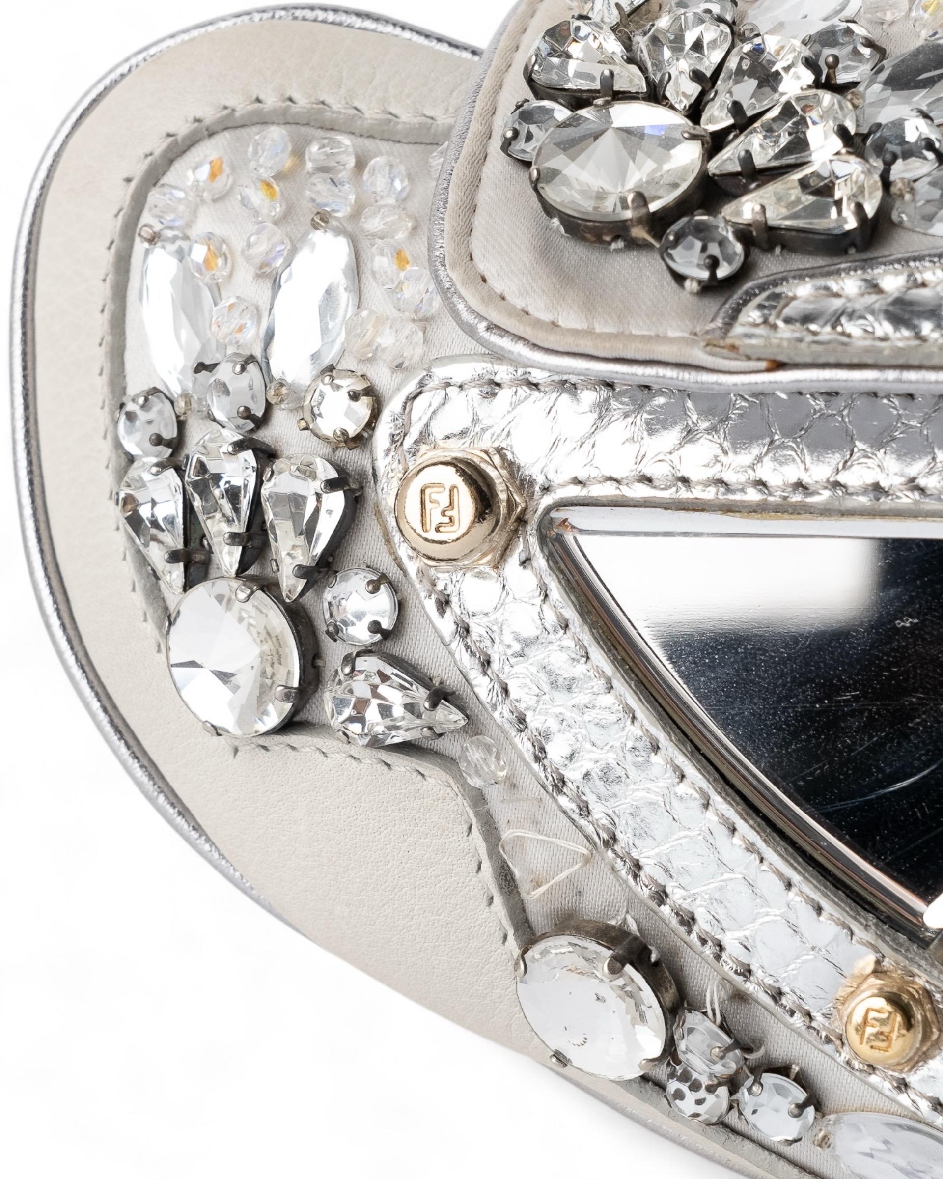 Borsa A Tracolla Fendi Vanity Mirror Silver For Sale 1