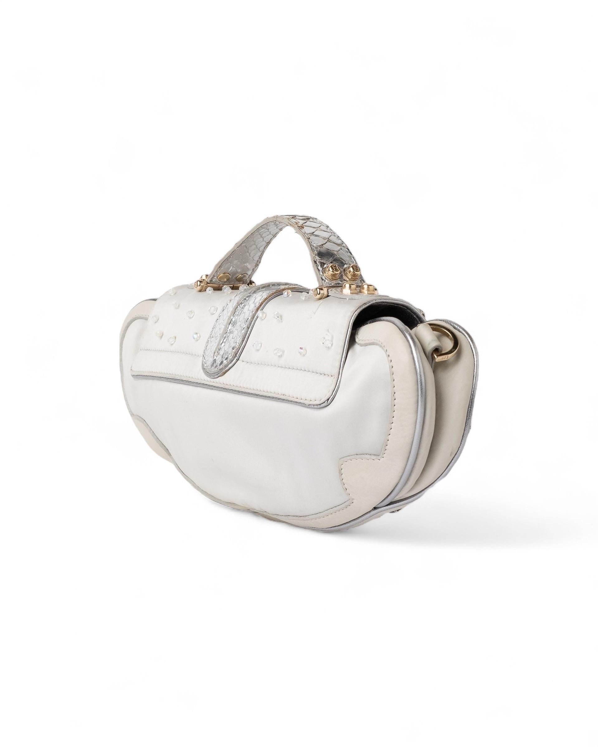 Borsa A Tracolla Fendi Vanity Mirror Silver For Sale 3