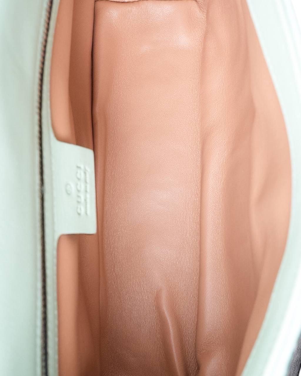 Borsa a Tracolla Gucci GG Marmont Pitone Vernice Tiffany 10