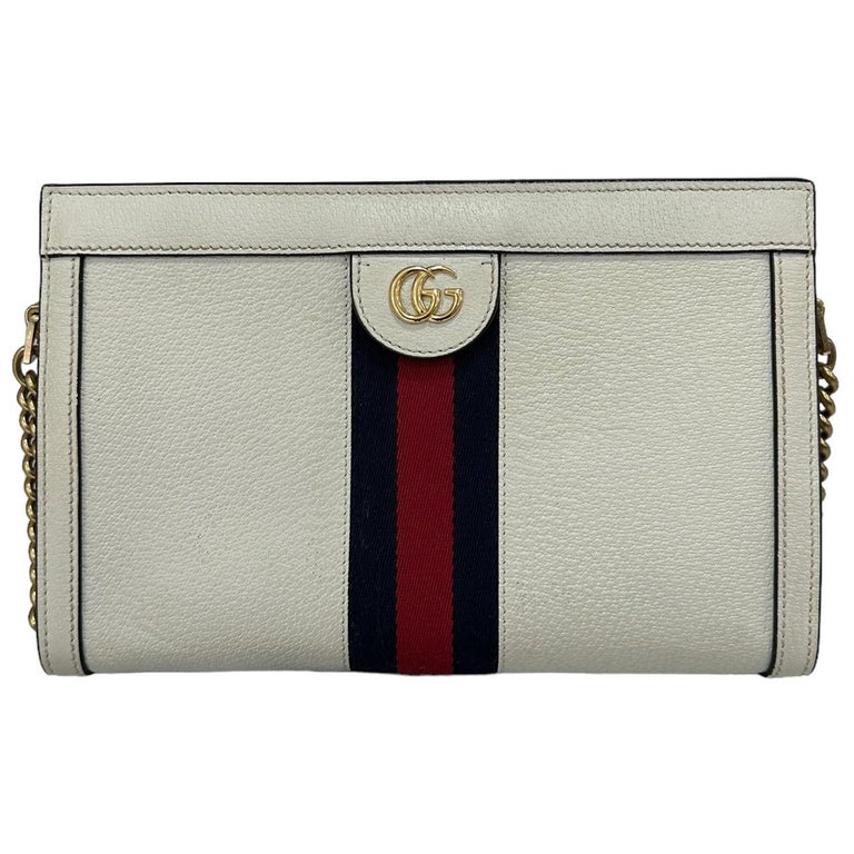 Borsa A Tracolla Gucci Ophidia a catena Bianca in vendita su
