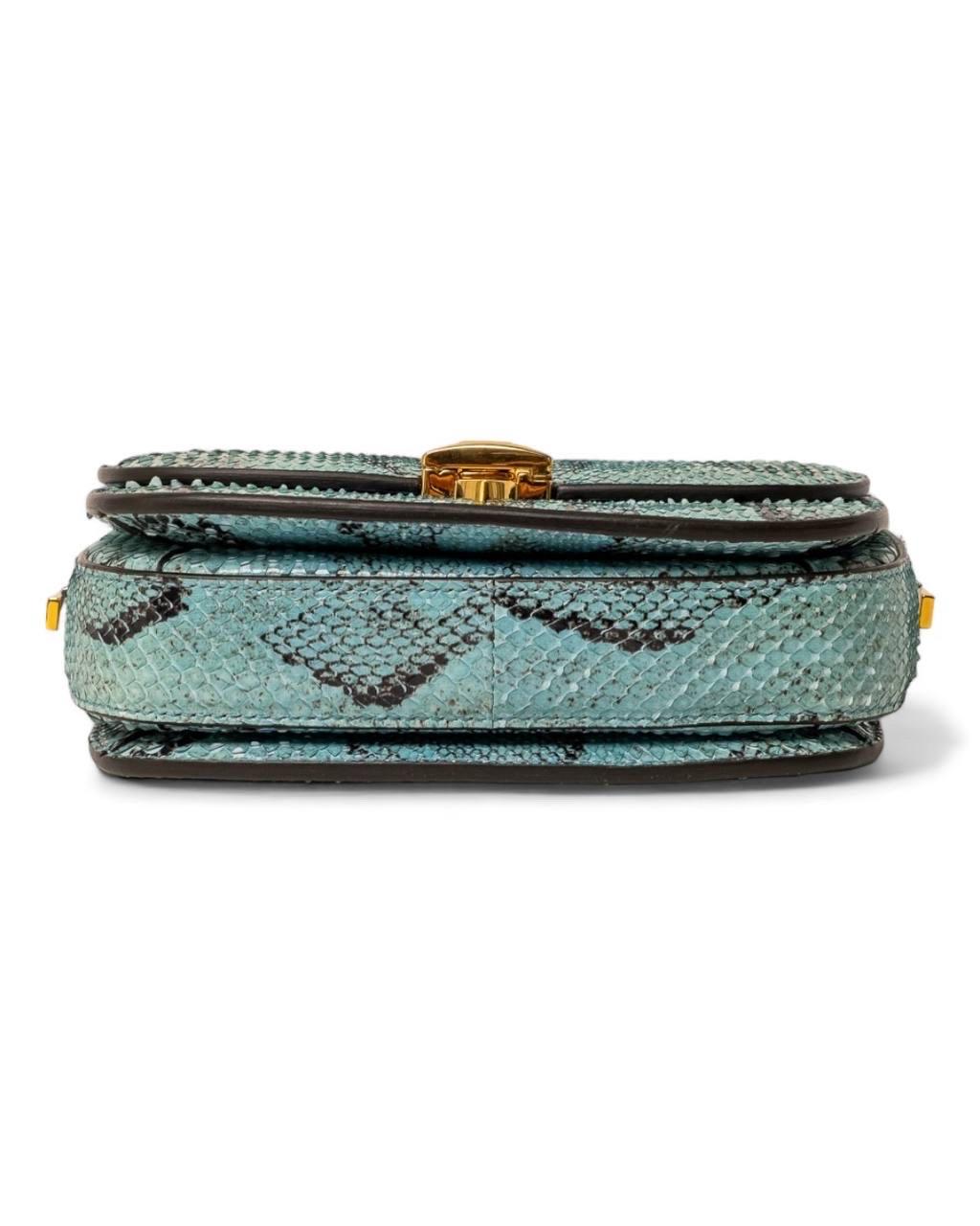 Borsa a Tracolla Gucci Sylvie 1969 Mini Celeste For Sale 7