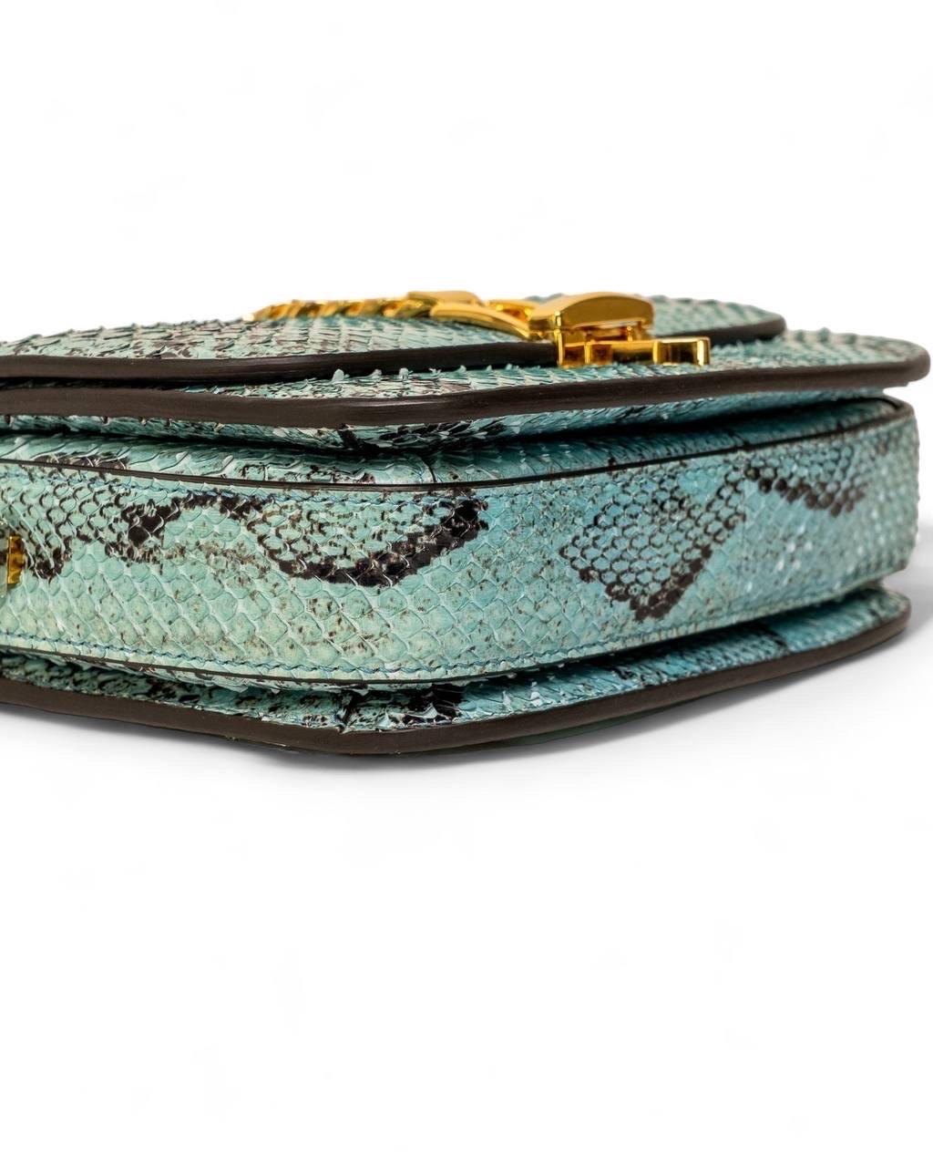 Borsa a Tracolla Gucci Sylvie 1969 Mini Celeste For Sale 8