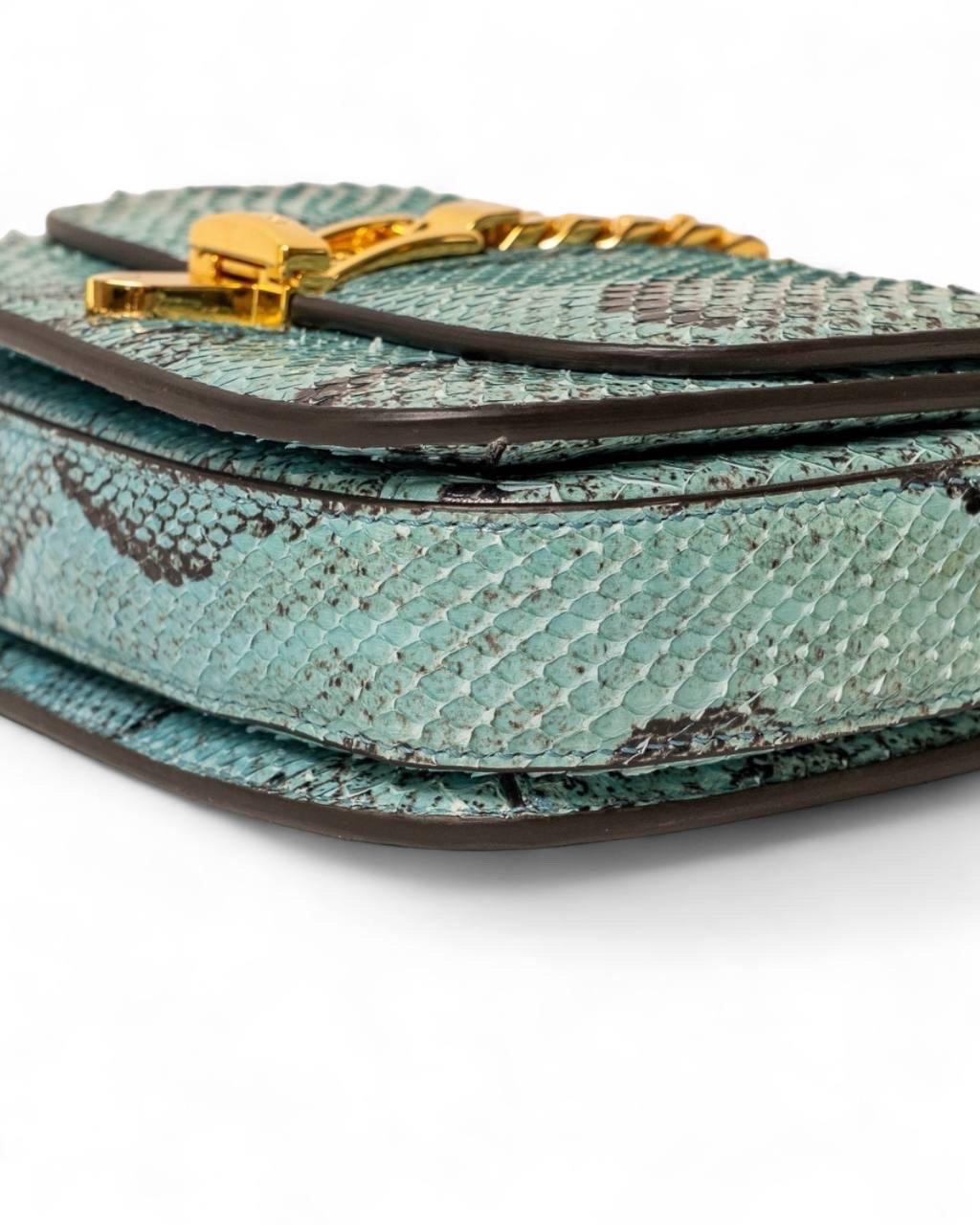 Borsa a Tracolla Gucci Sylvie 1969 Mini Celeste For Sale 9