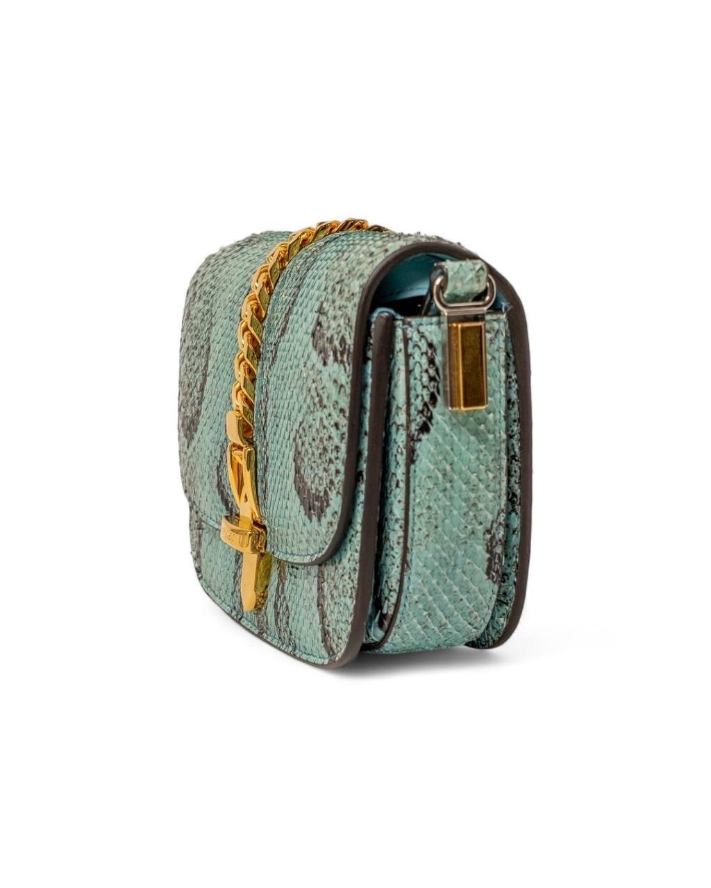 Gray Borsa a Tracolla Gucci Sylvie 1969 Mini Celeste For Sale