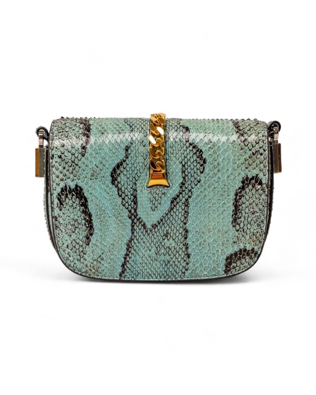 Borsa a Tracolla Gucci Sylvie 1969 Mini Celeste For Sale 2