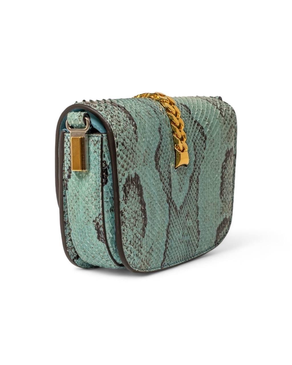 Borsa a Tracolla Gucci Sylvie 1969 Mini Celeste For Sale 3