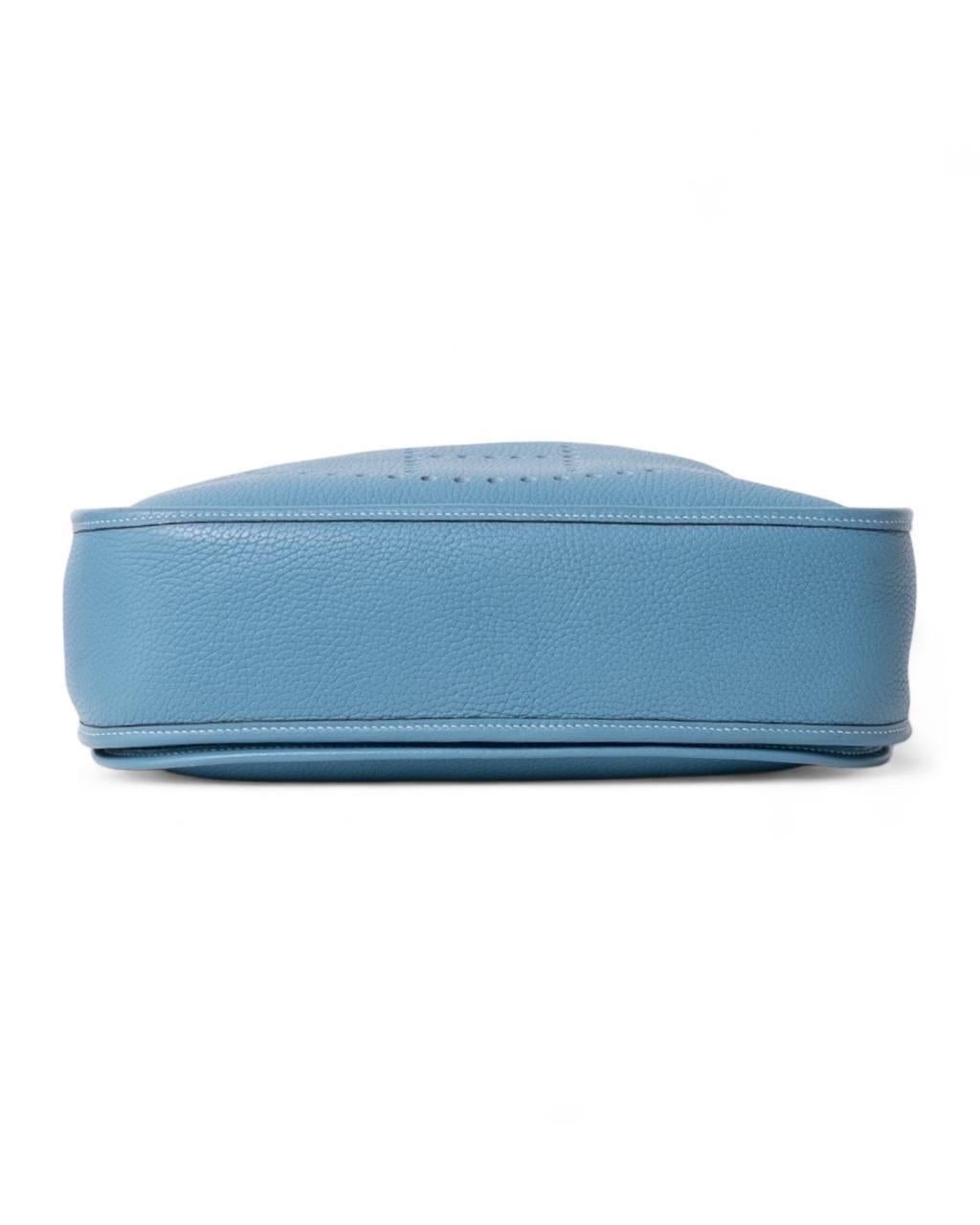 Borsa A Tracolla Hermès Evelyne 29 Togo Bleu Jean 2