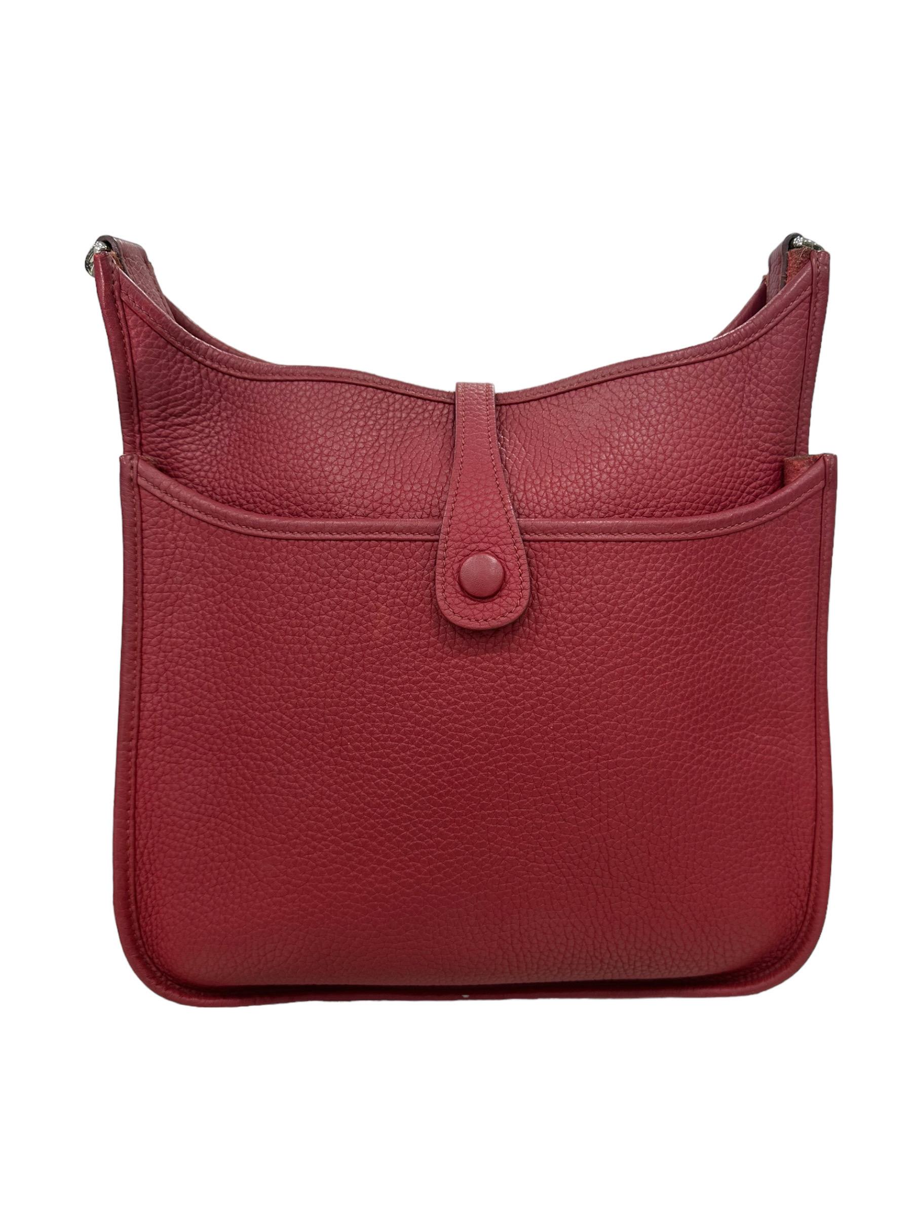 Borsa A Tracolla Hermès Evelyne PM Clemence Rouge H 2014 1