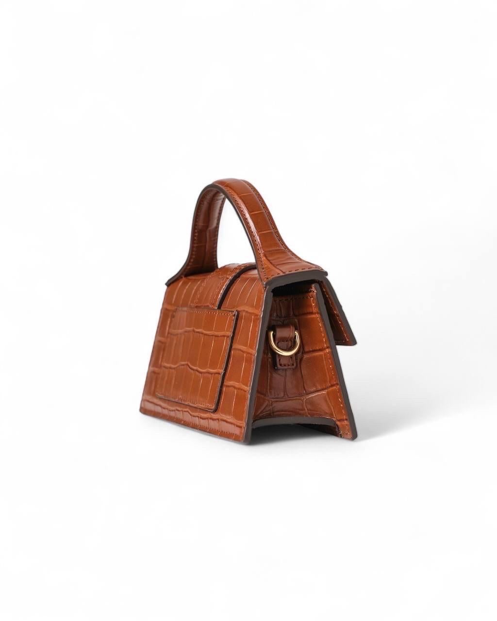 Borsa a Tracolla Jacquemus Le Bambino Mini Cocco Marrone 2