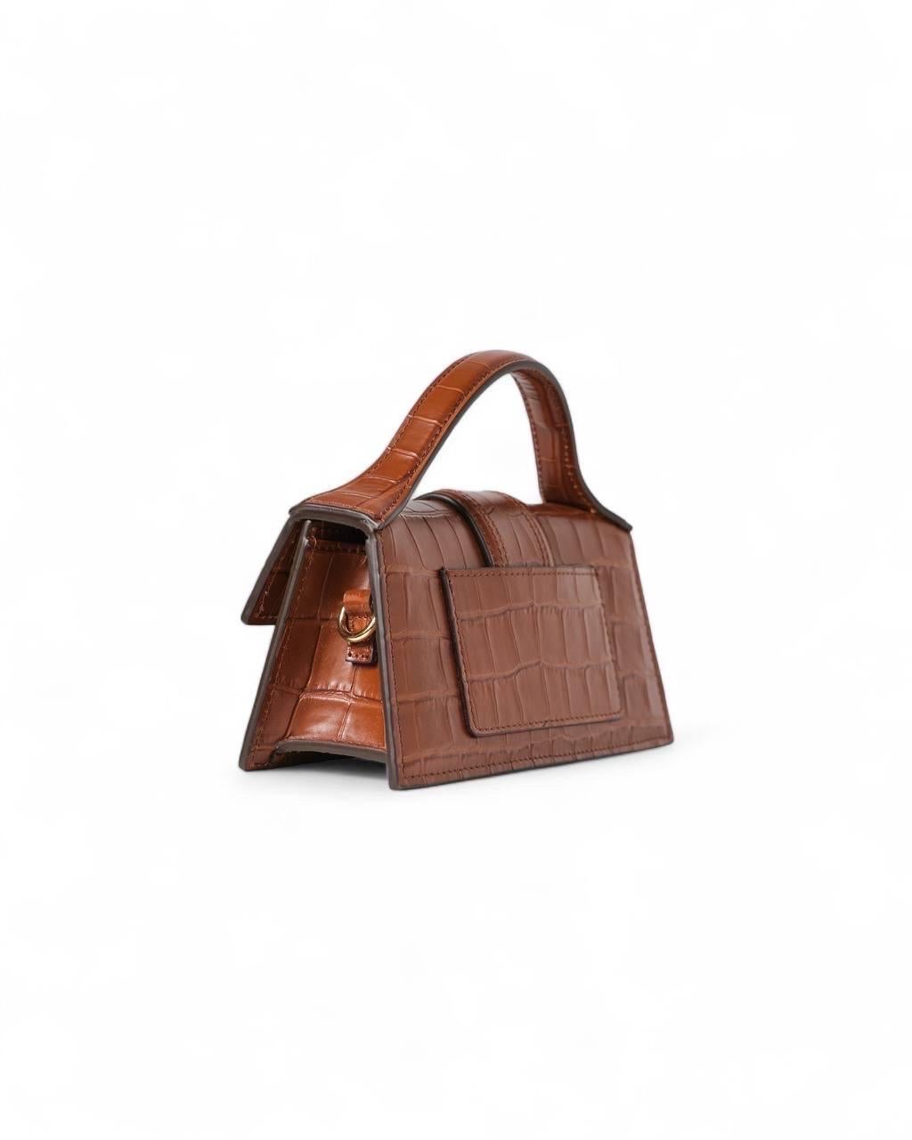 Borsa a Tracolla Jacquemus Le Bambino Mini Cocco Marrone 3