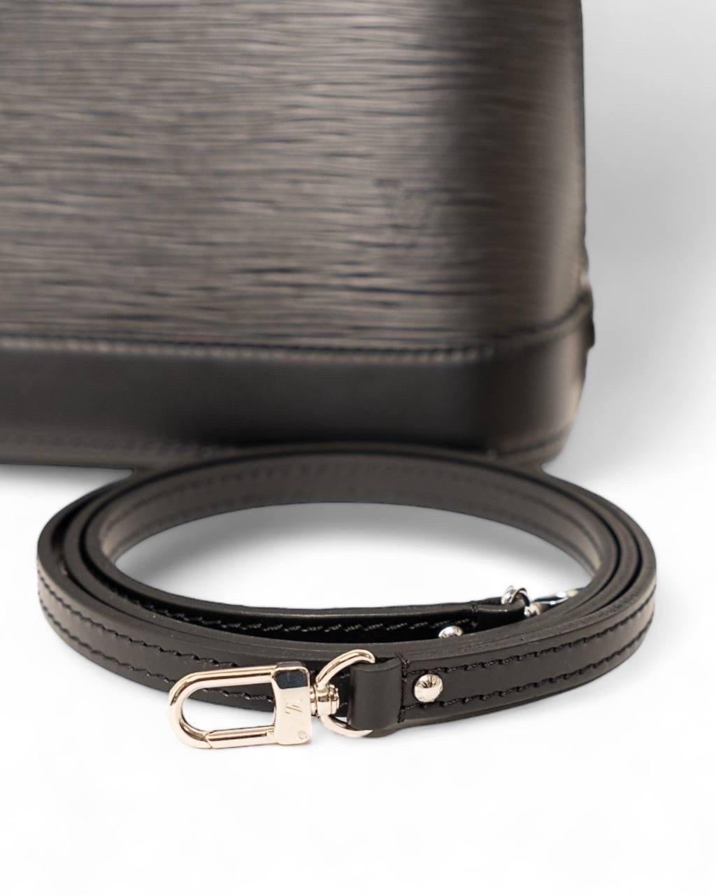 Borsa a tracolla Louis Vuitton Alma BB Epi Nera 8