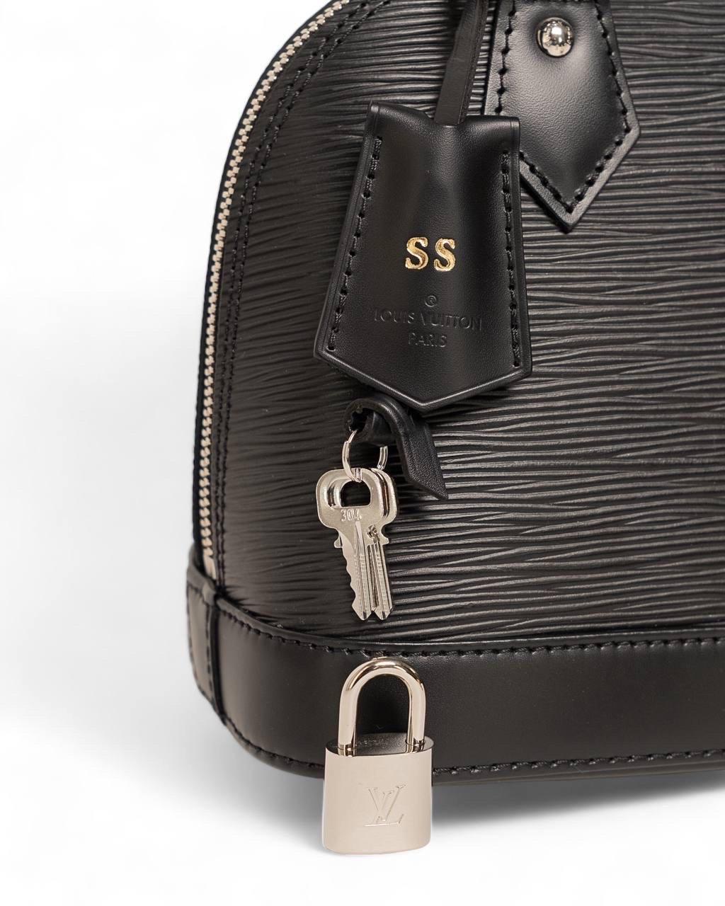 Borsa a tracolla Louis Vuitton Alma BB Epi Nera 5