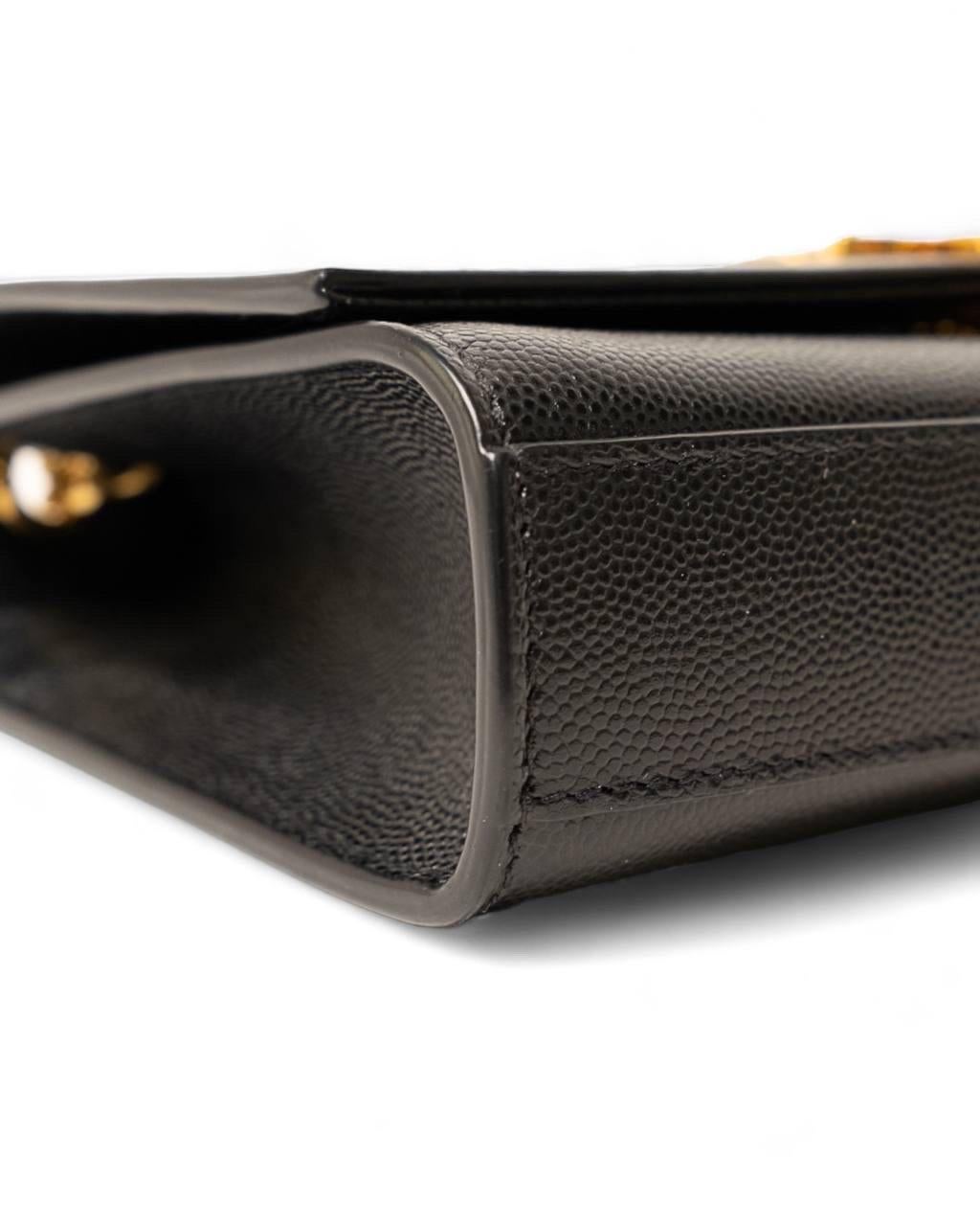 Borsa a Tracolla Saint Laurent Kate Small Granulata Nera 8