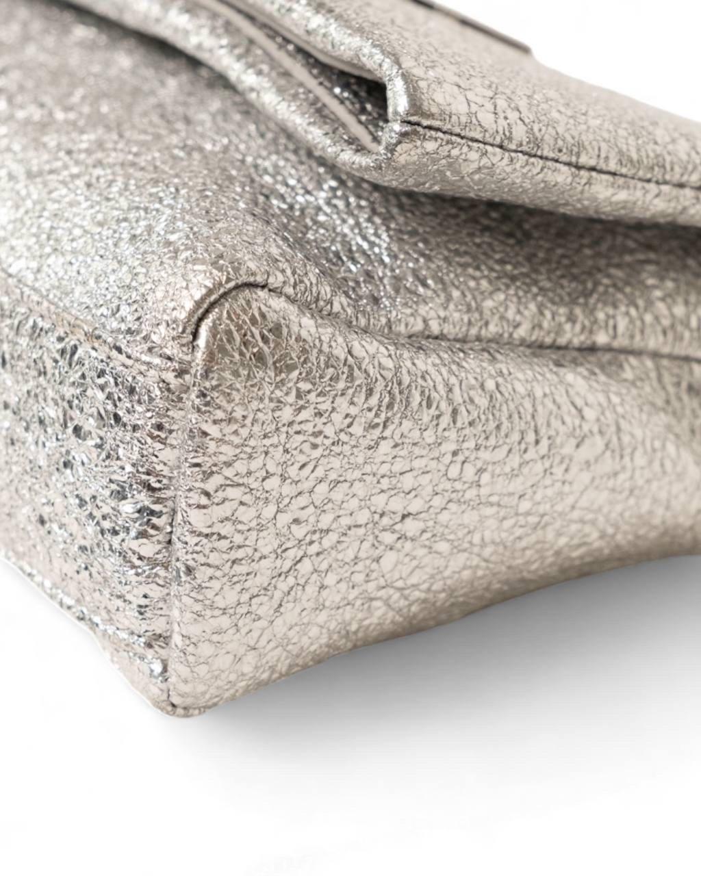 Borsa a Tracolla Saint Laurent West-Hollywood Mini Silver 5