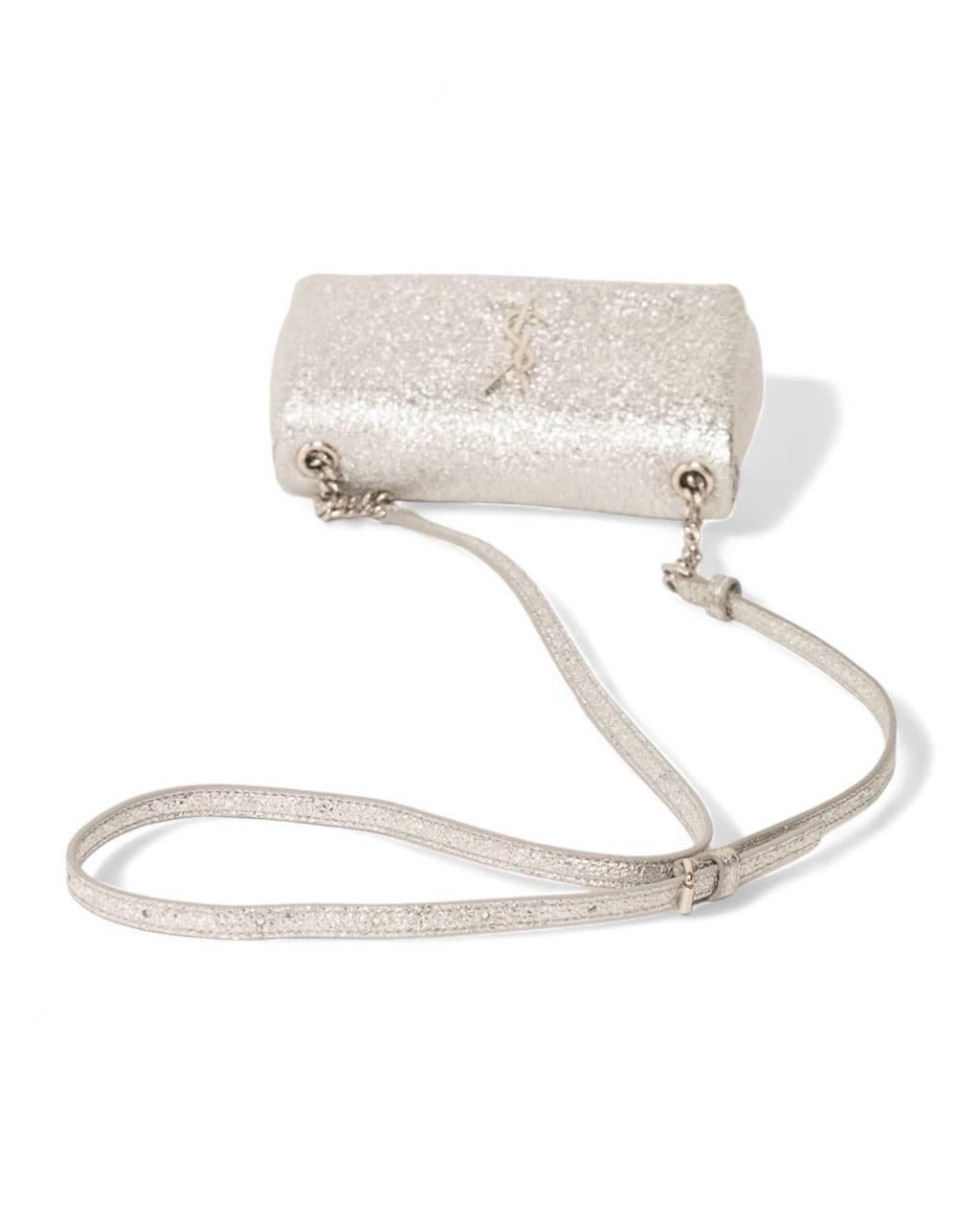 Borsa a Tracolla Saint Laurent West-Hollywood Mini Silver 13