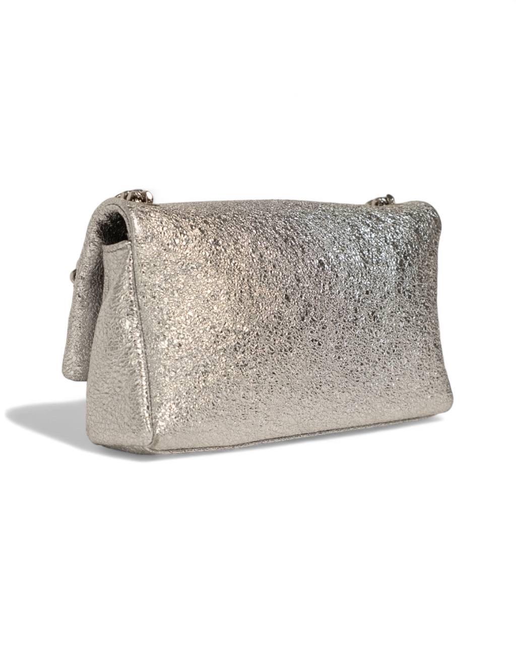 Borsa a Tracolla Saint Laurent West-Hollywood Mini Silver 4